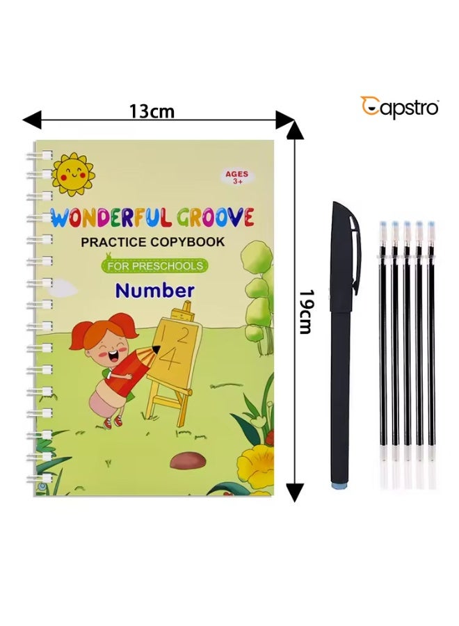 Capstro Handwriting Pen Control Practice Books for Kids – Guided Tracing Copybooks with Reusable Pen for Early Writing Skills & Screen-Free Learning – English Writing Practice Set - Image 3